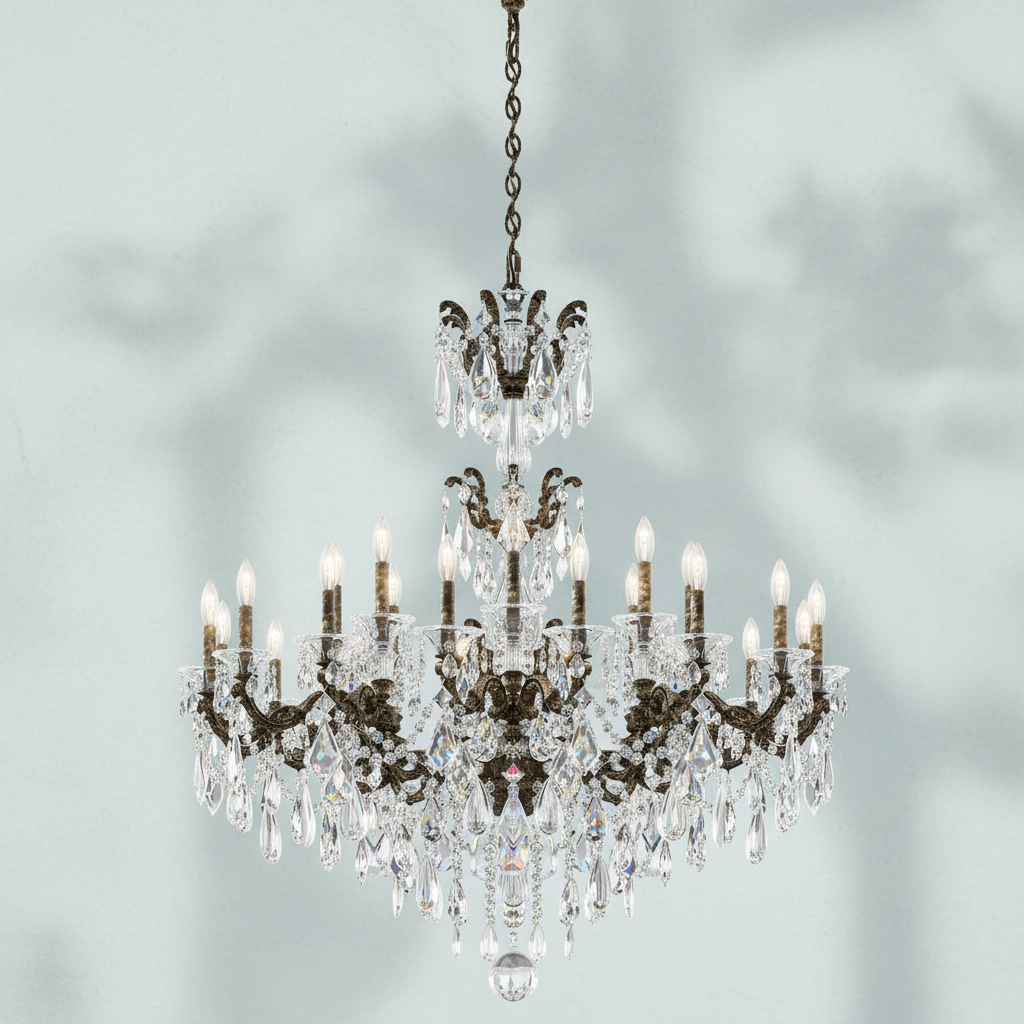 Riviko Opulent Bloom Grand Chandelier 46" - Background Shot