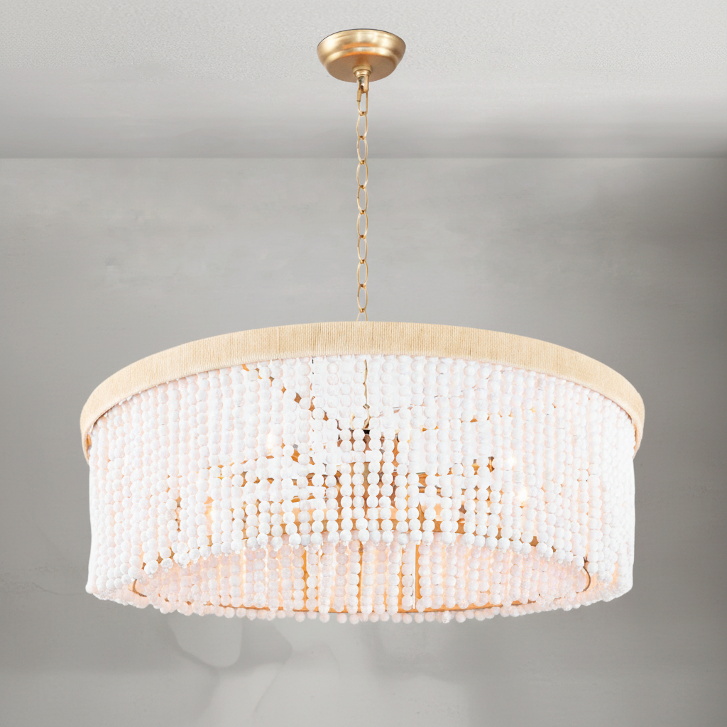Riviko Coastal Radiance Tiered Chandelier - Background Shot