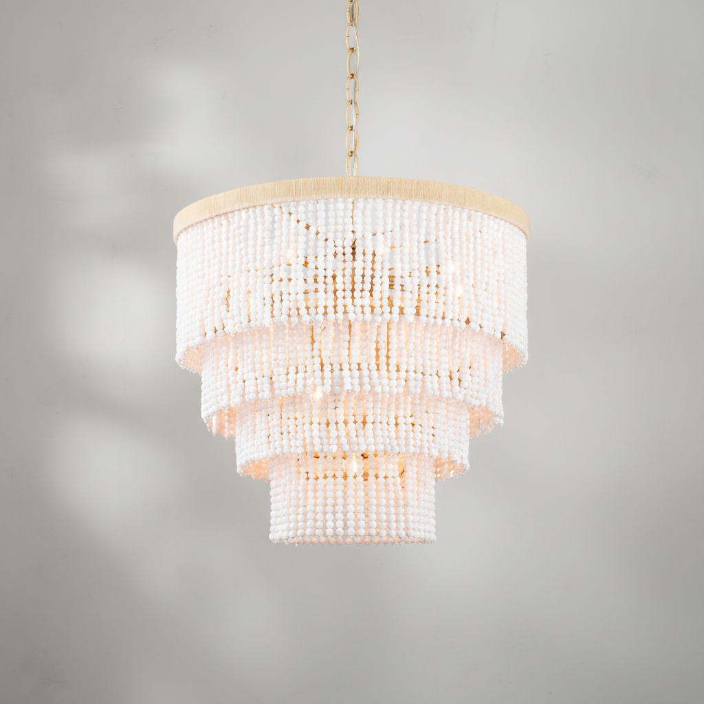 Riviko Coastal Radiance Tiered Chandelier - Background Shot