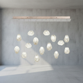 Riviko Veridian Bloom Quartz Chandelier - Background Shot