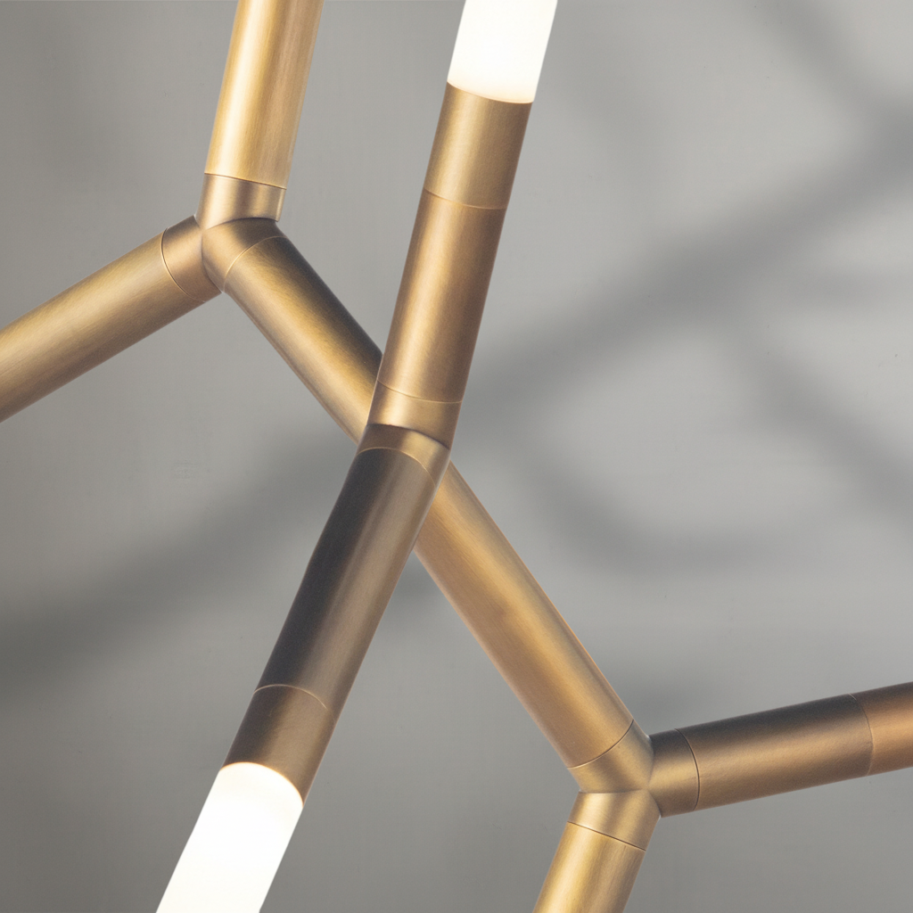 Riviko Kinetic Arc 7-Light Chandelier - Background Shot