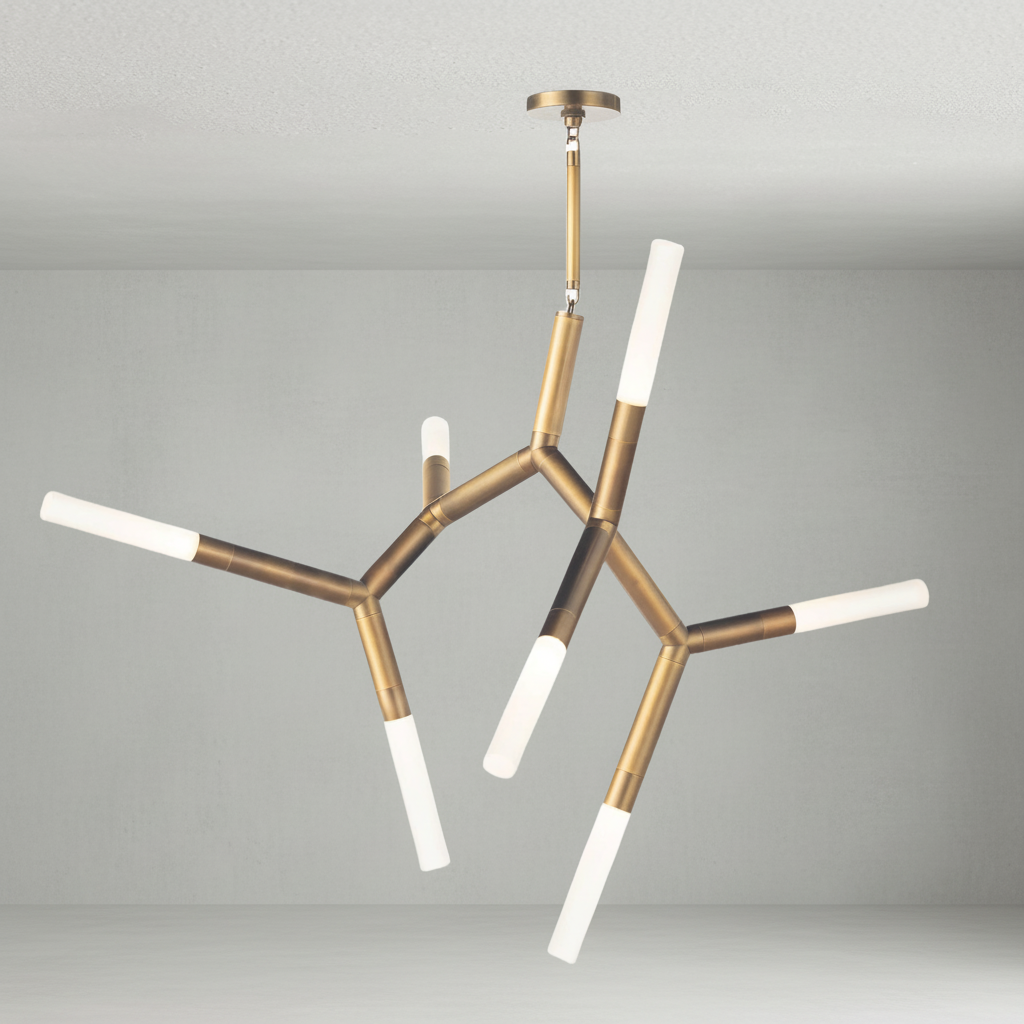 Riviko Kinetic Arc 7-Light Chandelier - Background Shot