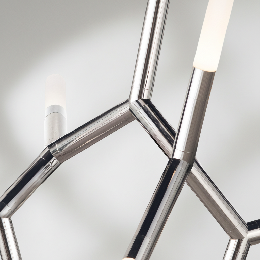 Riviko Kinetic Arc 7-Light Chandelier - Background Shot