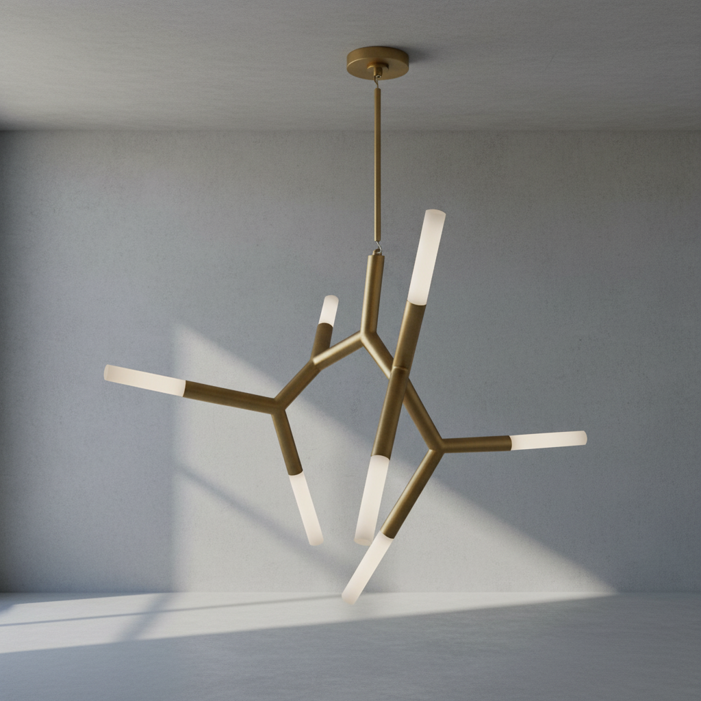 Riviko Kinetic Arc 7-Light Chandelier - Background Shot