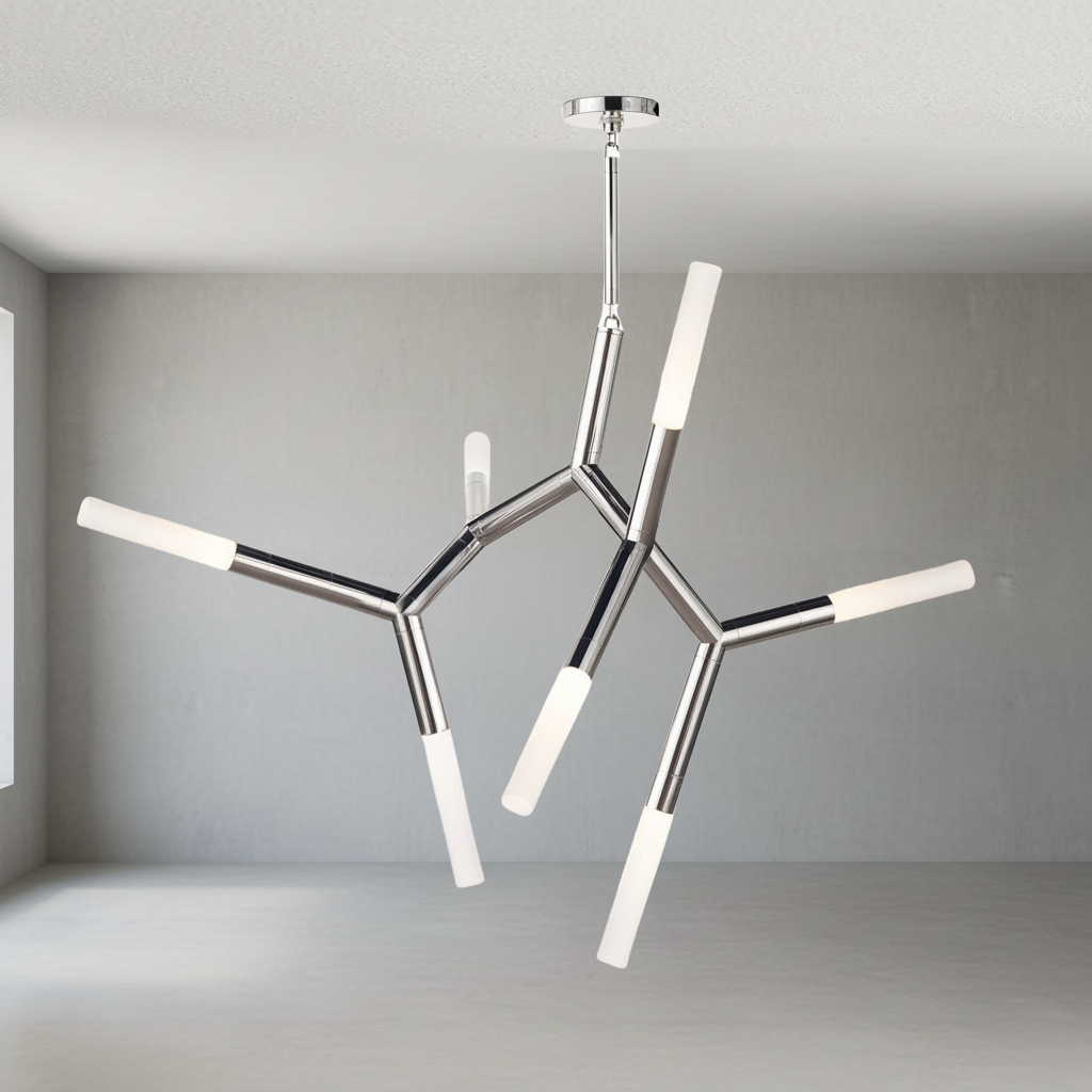 Riviko Kinetic Arc 7-Light Chandelier - Background Shot