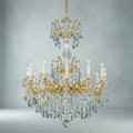 Riviko Regal Bloom Rococo Chandelier - Background Shot