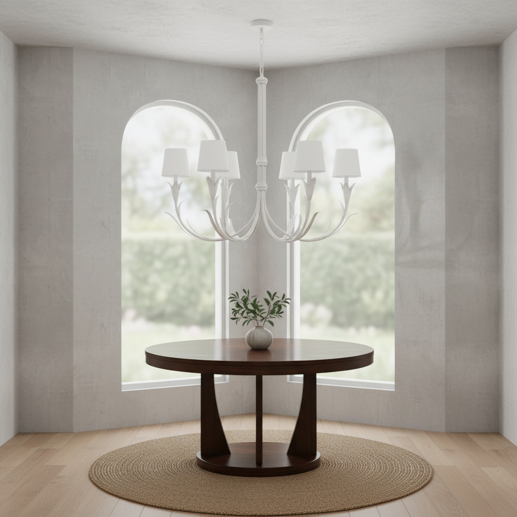Riviko Verdant Spire 6-Light Chandelier - Background Shot