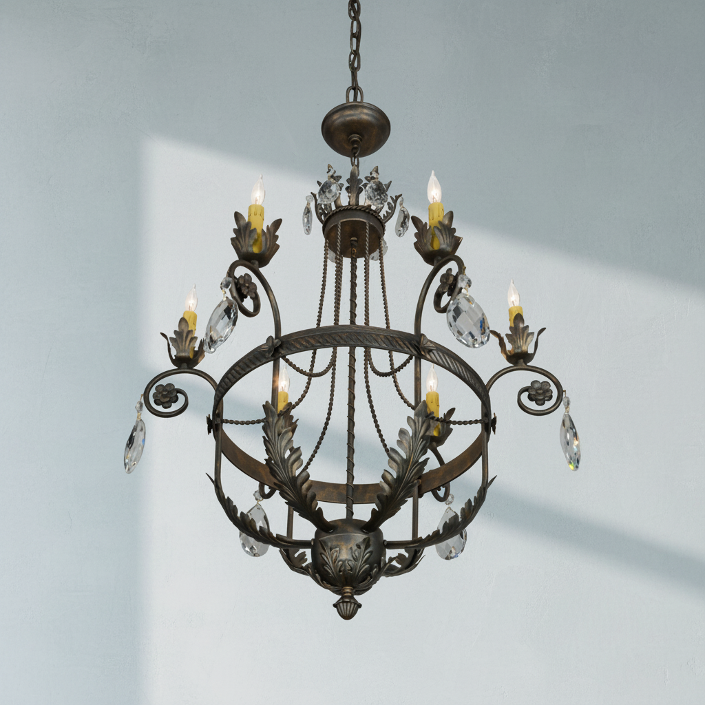 Riviko Antonia Grandeur 6-Light Chandelier - Background Shot