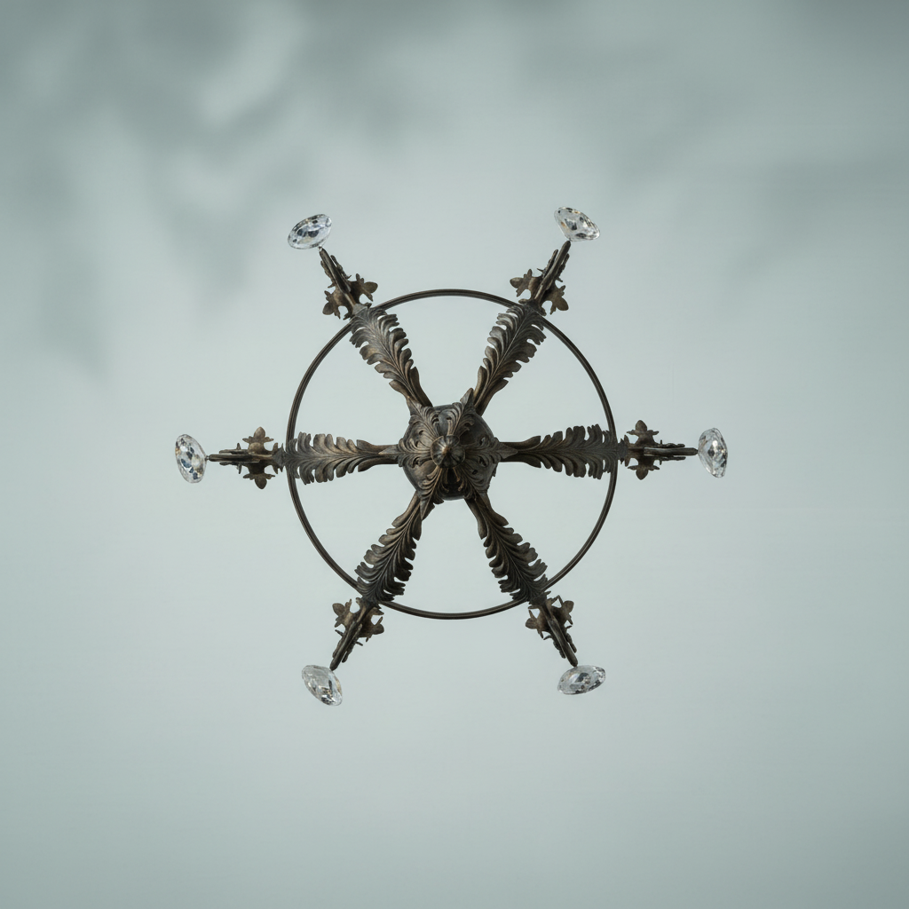 Riviko Antonia Grandeur 6-Light Chandelier - Background Shot