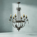 Riviko Antonia Grandeur 6-Light Chandelier - Background Shot