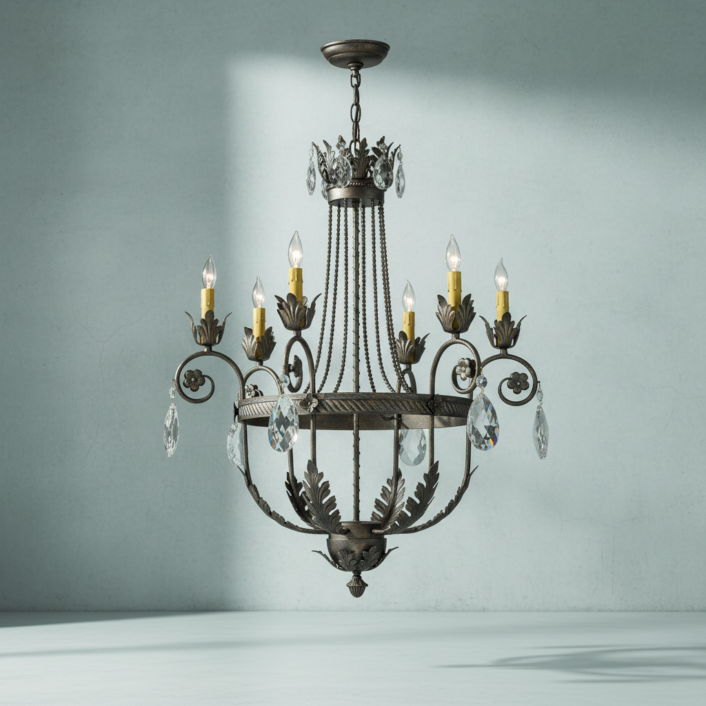 Riviko Antonia Grandeur 6-Light Chandelier - Background Shot