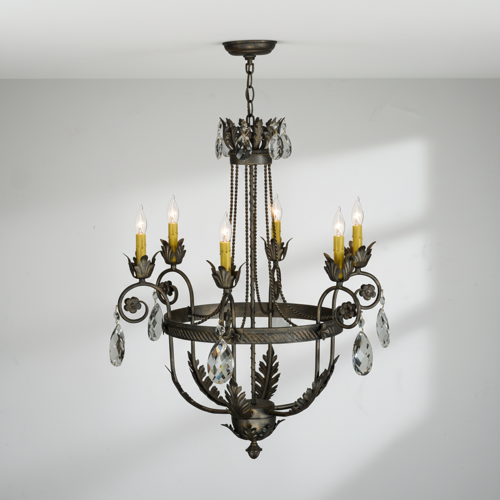 Riviko Antonia Grandeur 6-Light Chandelier - Background Shot