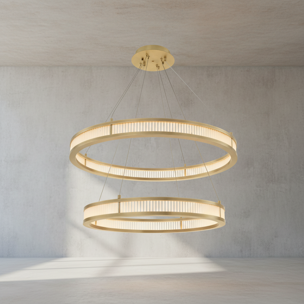 Riviko Deco Radiance Round Chandelier - Background Shot