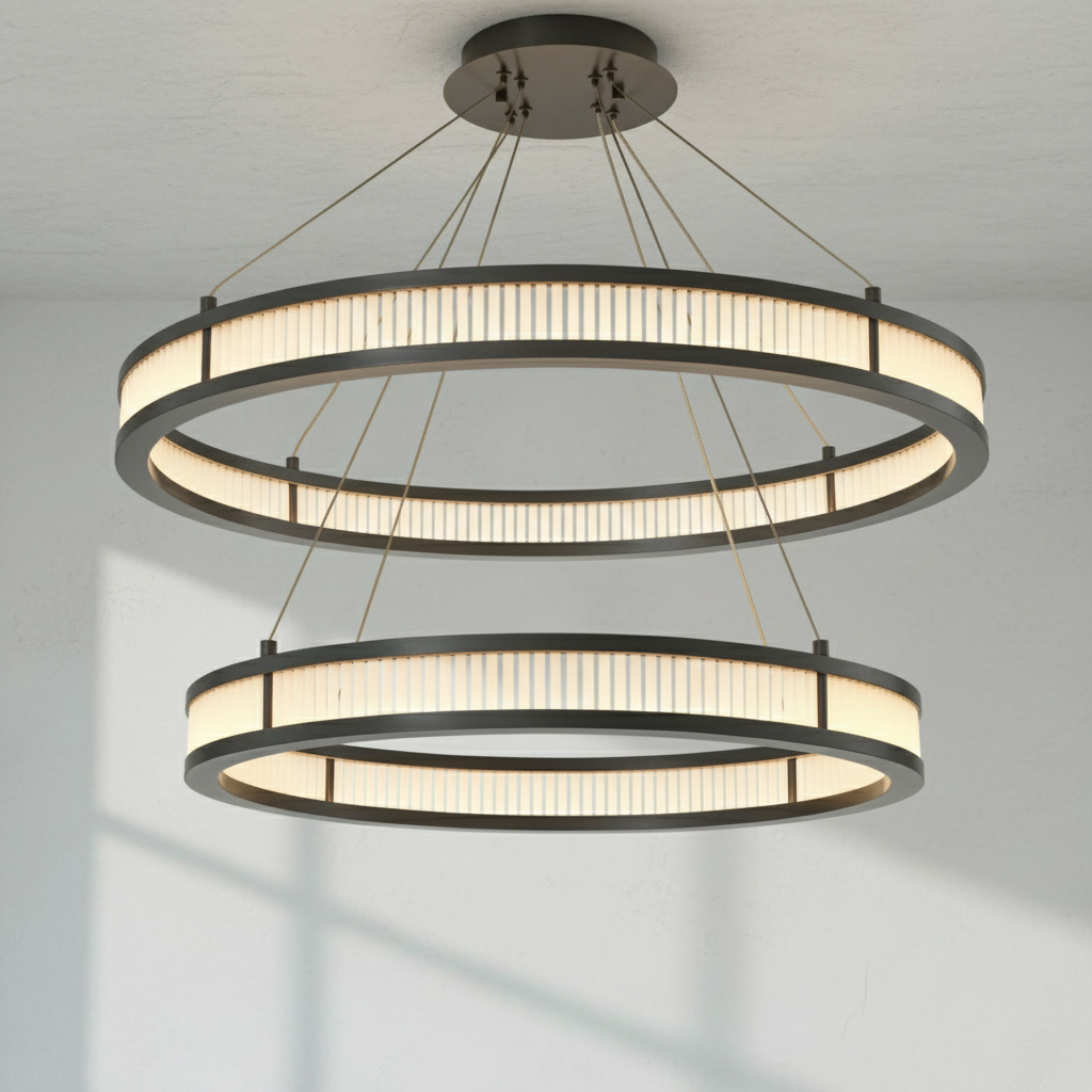 Riviko Deco Radiance Round Chandelier - Background Shot