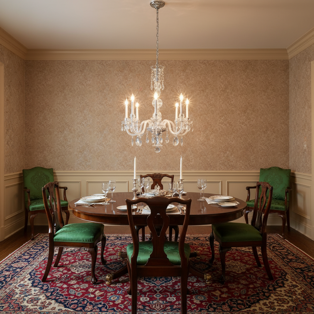 Riviko Aura Grandeur 8-Light Chandelier - formal American dining room