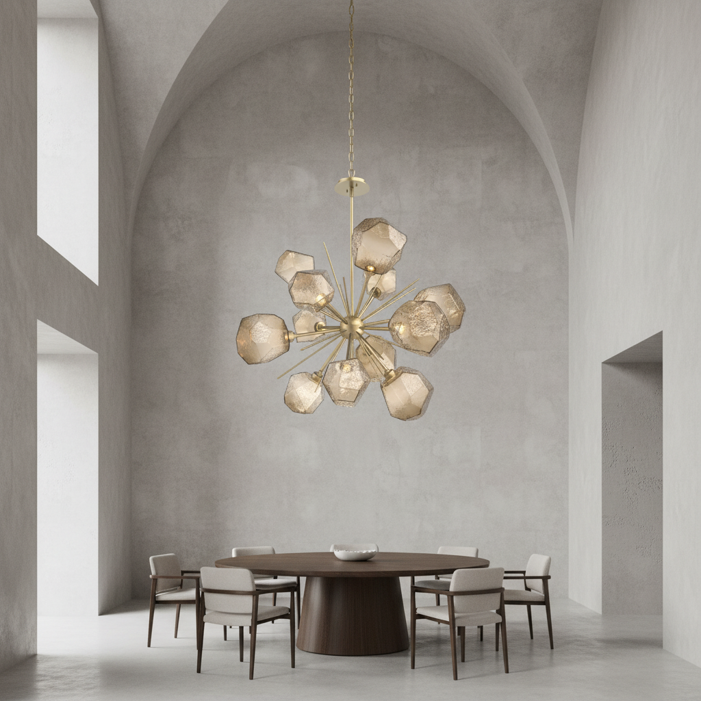 Riviko Radiant Bloom Starburst Chandelier - Background Shot