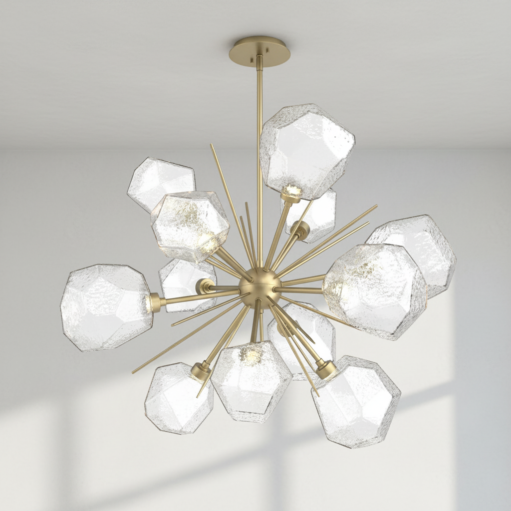 Riviko Radiant Bloom Starburst Chandelier - Background Shot