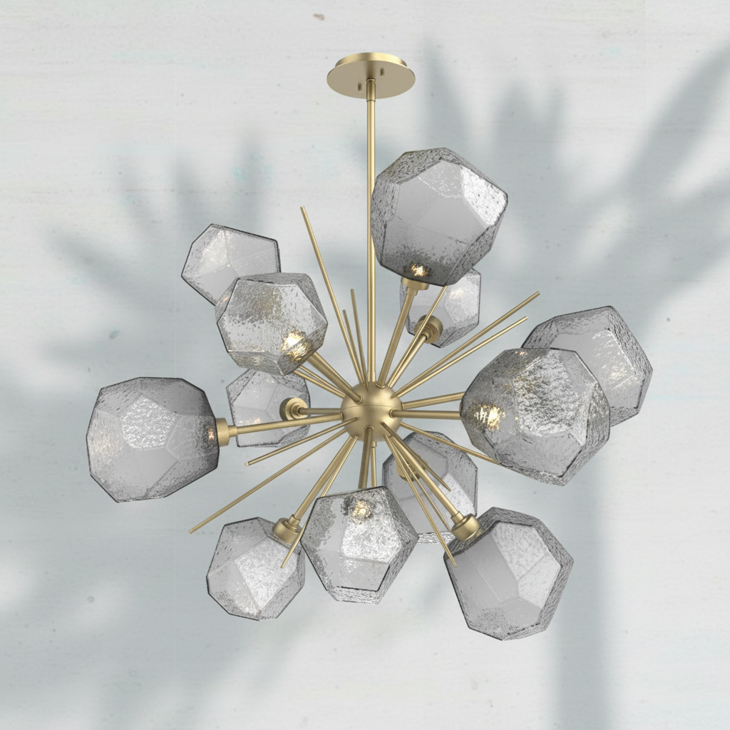 Riviko Radiant Bloom Starburst Chandelier - Background Shot
