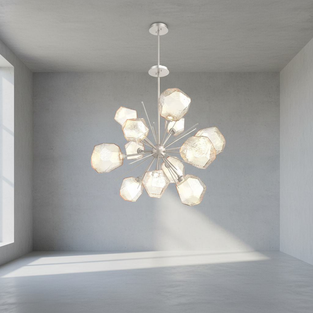 Riviko Radiant Bloom Starburst Chandelier - Background Shot
