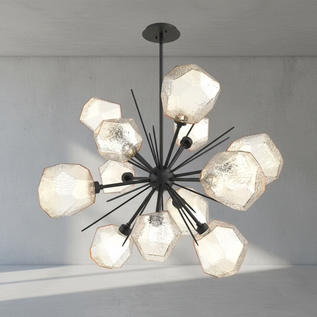 Riviko Radiant Bloom Starburst Chandelier - Background Shot