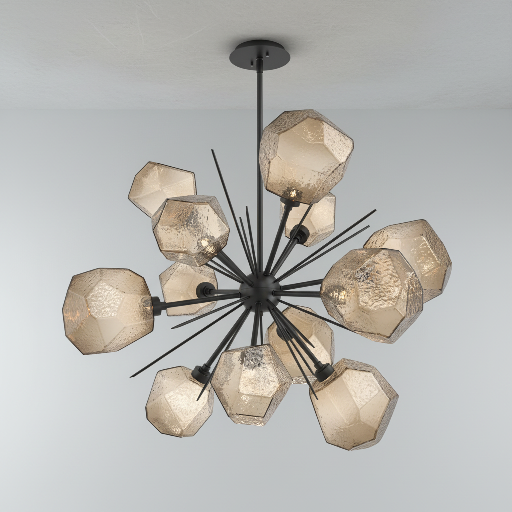 Riviko Radiant Bloom Starburst Chandelier - Background Shot