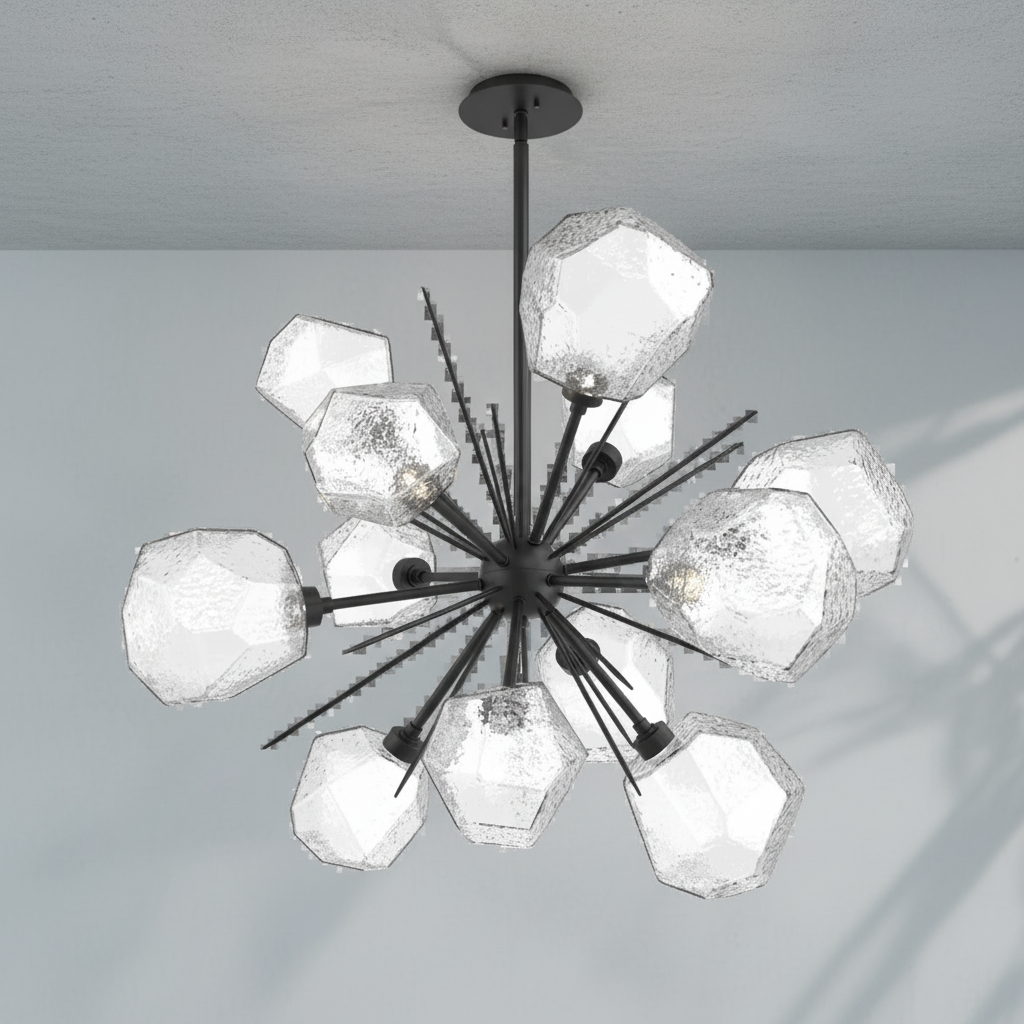 Riviko Radiant Bloom Starburst Chandelier - Background Shot