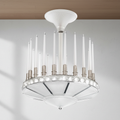 Riviko Peres Candles Chandelier 27D" - Studio Shot