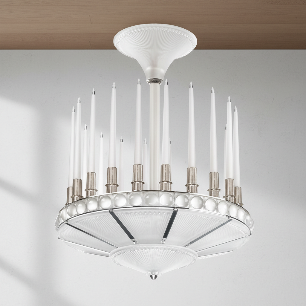 Riviko Peres Candles Chandelier 27D" - Studio Shot