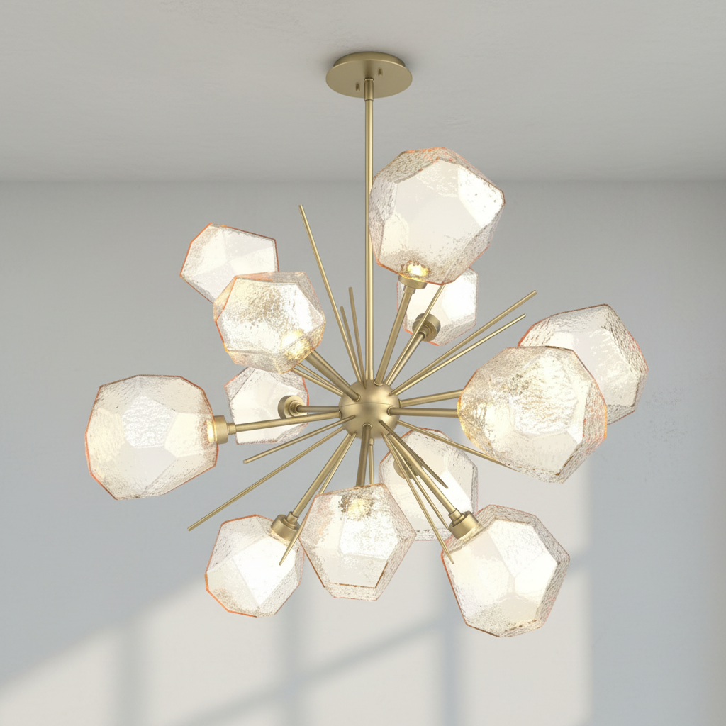 Riviko Gem Starburst Chandelier - Studio Shot