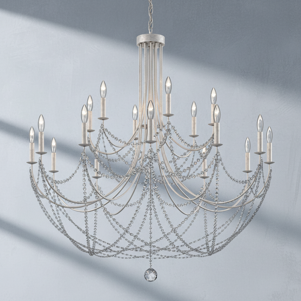 Riviko Radiant Crescent Chandelier - Background Shot