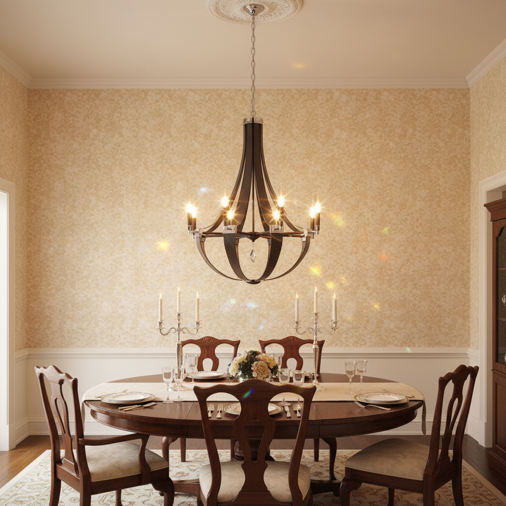 Riviko Appalachian Grandeur 30" Chandelier - formal American dining room
