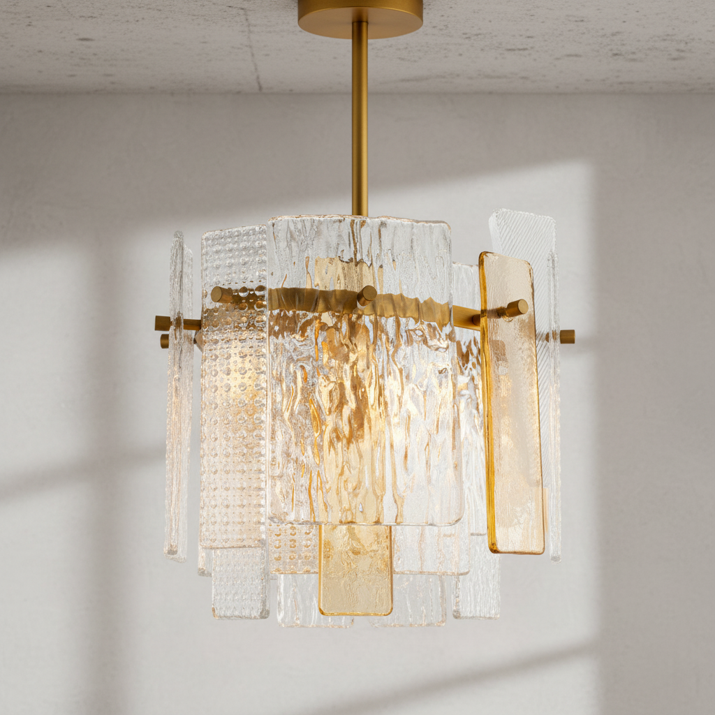 Riviko Aura Glass Orb Chandelier - Background Shot