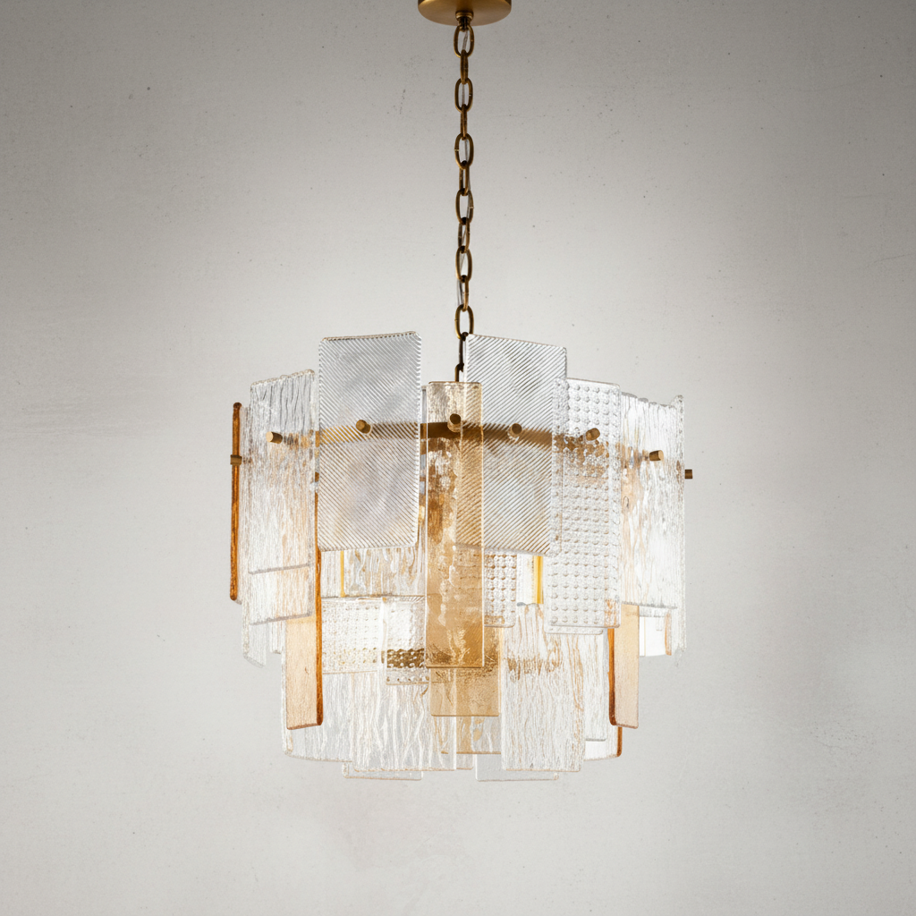 Riviko Aura Glass Orb Chandelier - Background Shot