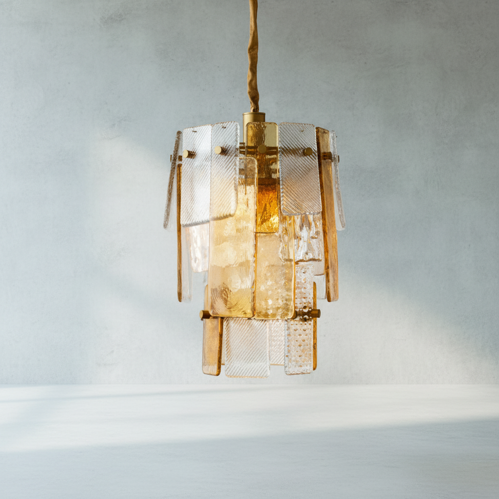 Riviko Aura Glass Orb Chandelier - Background Shot
