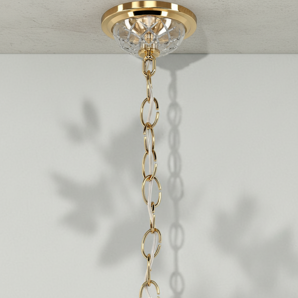 Riviko Regal Radiance 12-Light Chandelier - Background Shot