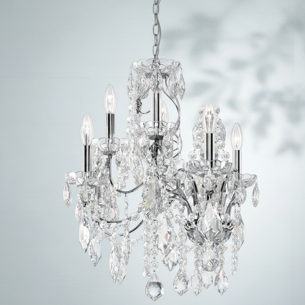 Riviko Regal Radiance 12-Light Chandelier - Background Shot