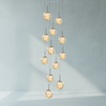 Riviko Celestial Orb Glass Globe Chandelier - Background Shot