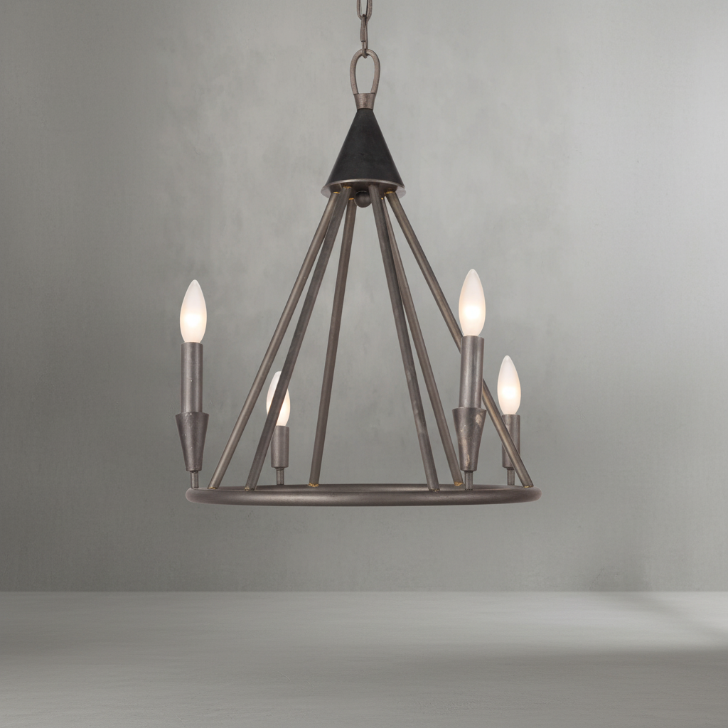 Riviko Grand Homestead Two-Tier Chandelier - Background Shot