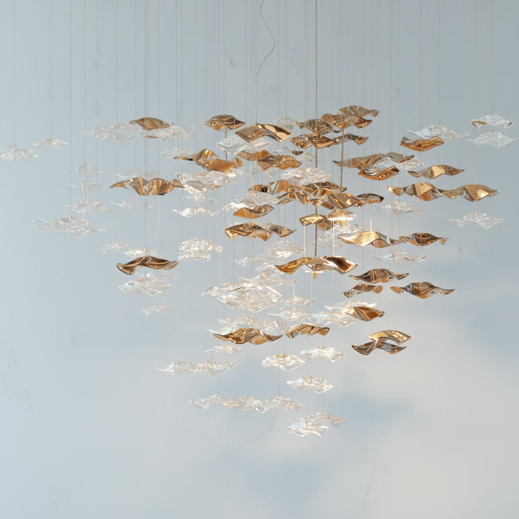 Riviko Coastal Grandeur LED Chandelier - Background Shot