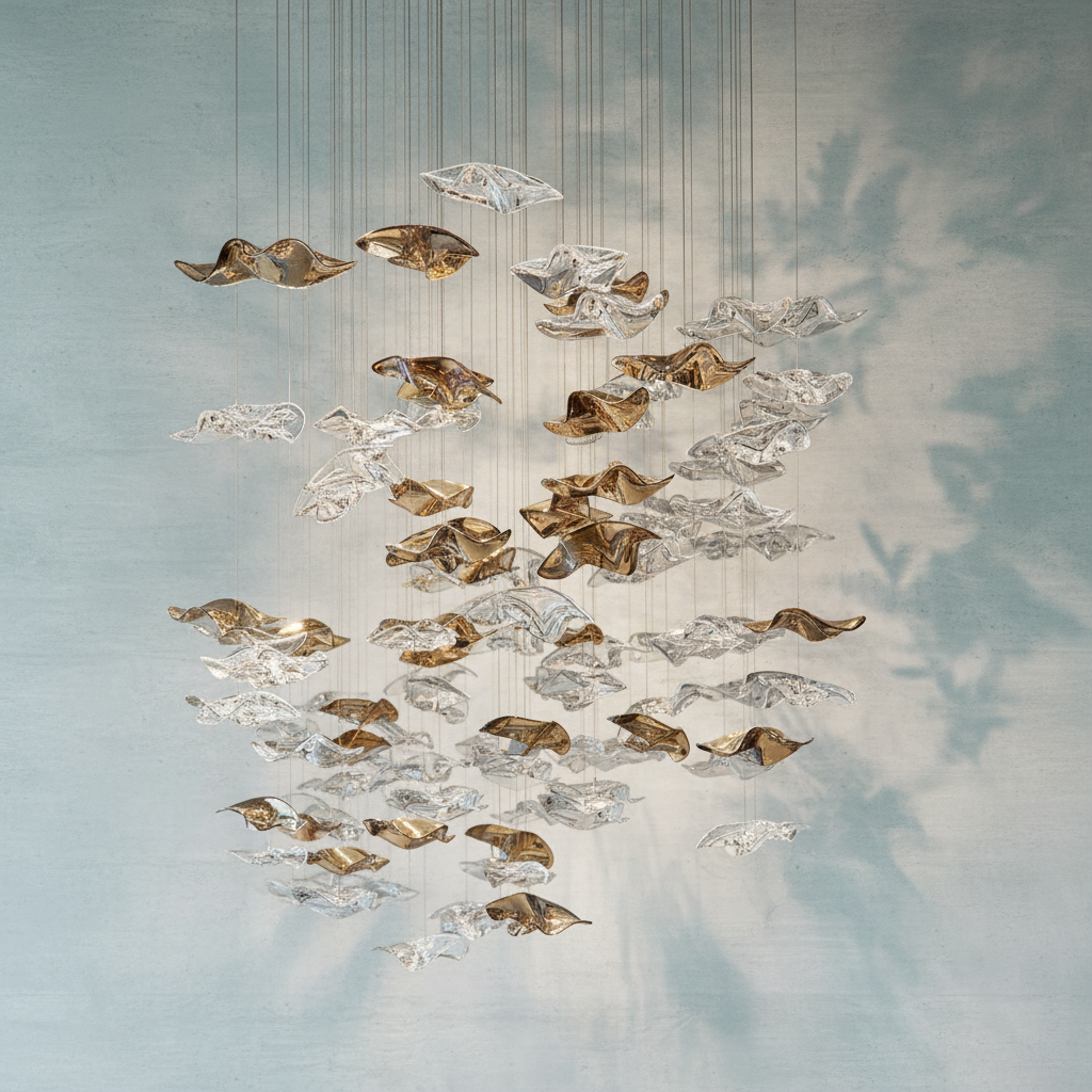Riviko Coastal Grandeur LED Chandelier - Background Shot