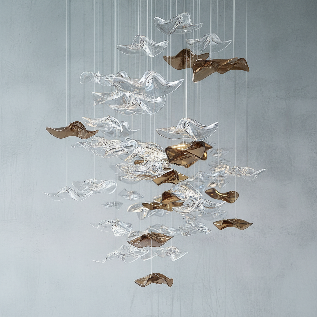 Riviko Coastal Grandeur LED Chandelier - Background Shot