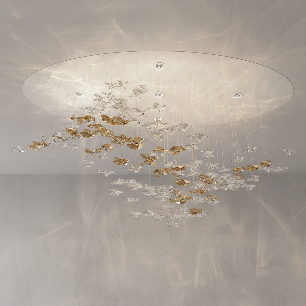 Riviko Coastal Grandeur LED Chandelier - Background Shot