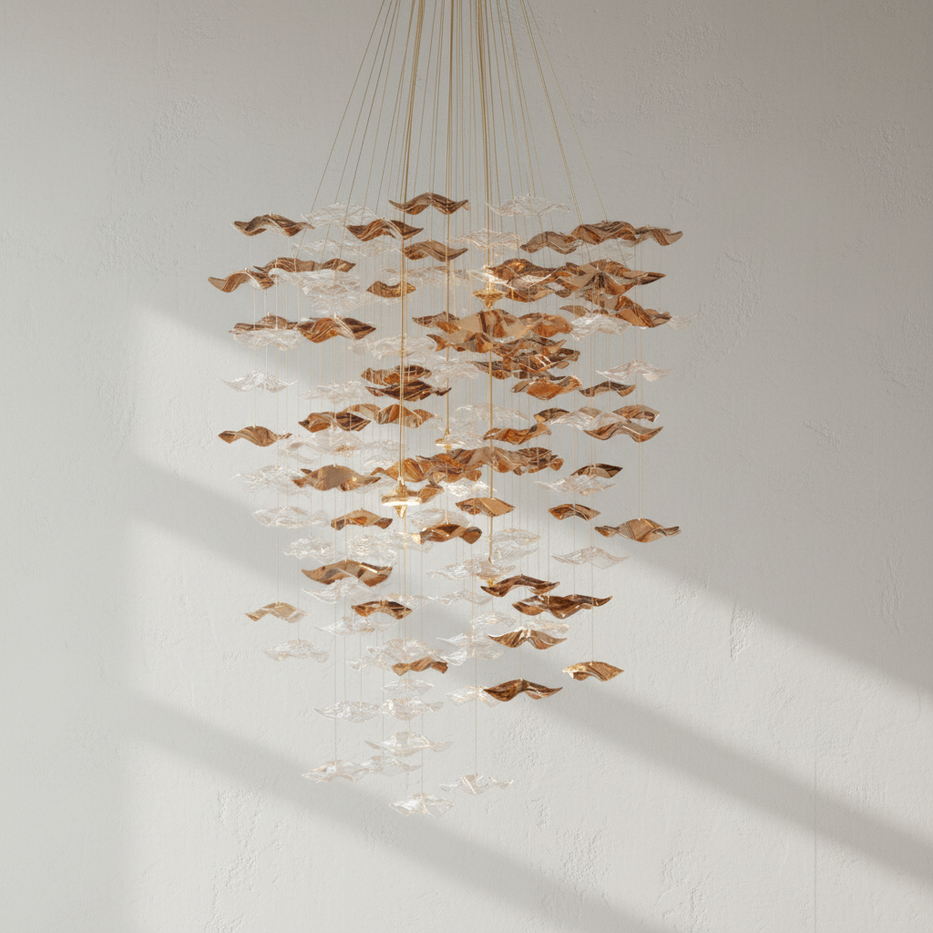 Riviko Coastal Grandeur LED Chandelier - Background Shot