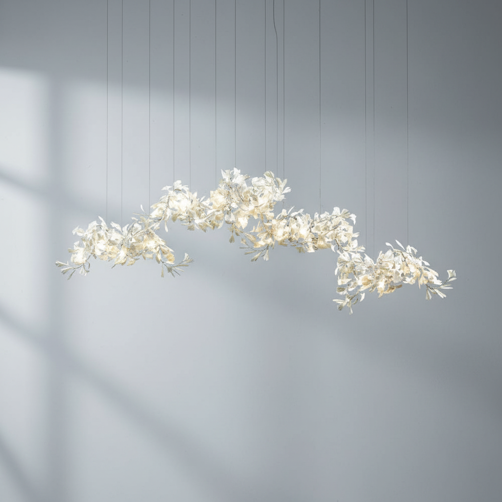 Riviko Verdant Canopy Ceramic Chandelier - Background Shot