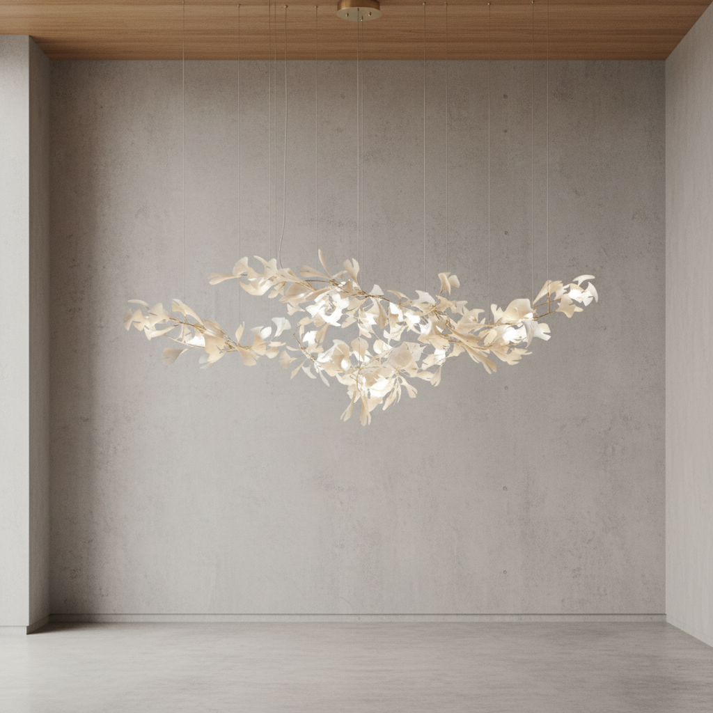 Riviko Verdant Canopy Ceramic Chandelier - Background Shot