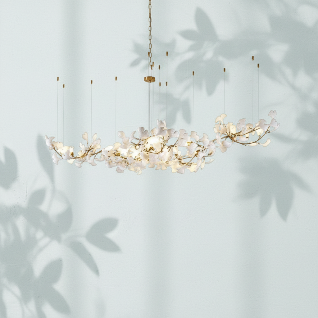 Riviko Verdant Canopy Ceramic Chandelier - Background Shot