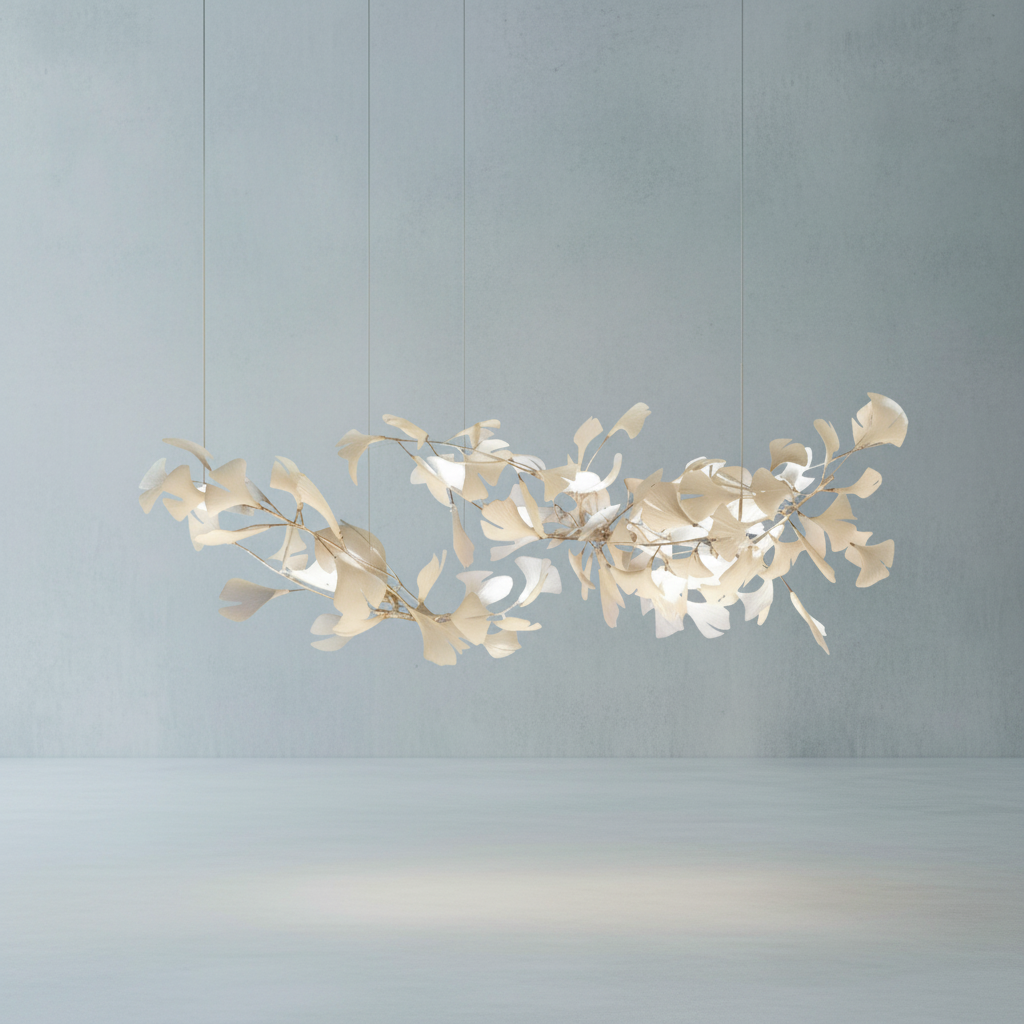 Riviko Verdant Canopy Ceramic Chandelier - Background Shot