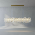 Riviko Alabaster Essence Linear Chandelier - Background Shot
