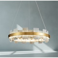 Riviko Alabaster Aura Round & Oval Chandelier - Background Shot