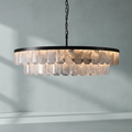 Riviko Grandeur Double Rock Crystal Chandelier - Background Shot
